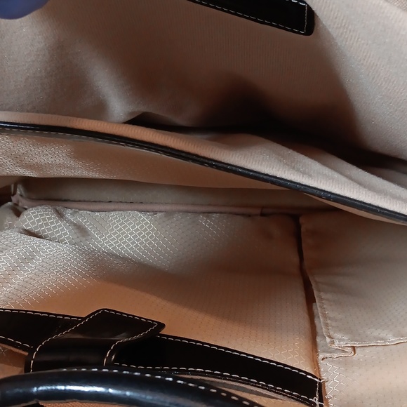 Siamod Embossed Crocc Leather Laptop Briefcase - Picture 6 of 12